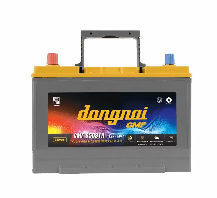 Ắc quy Đồng Nai khô CMF 95D31 L/R 12V 80Ah