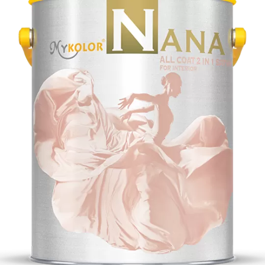 Mykolor Nana All Coat 2 in 1 Satin for Interior – Sơn Nội Thất Cao Cấp Đa Năng 2 Trong 1 Bóng Loáng